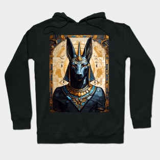 Anubis In Mosaic Style Hoodie